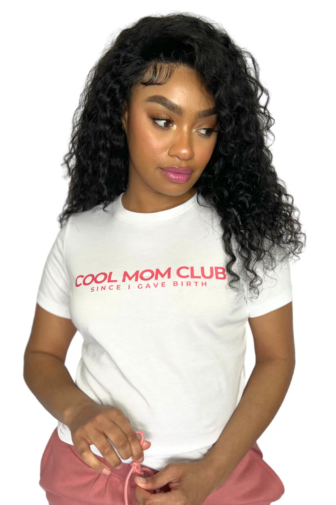 Cool Mom Since I Gave Birth in Rose on a model